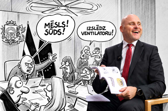 Andris Kulbergs ar Gata Šļūkas jauno grāmatu. Andris Kulbergs ar Gata Šļūkas jauno grāmatu.