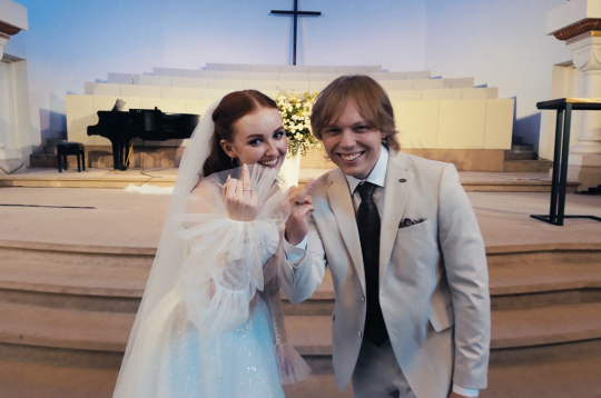 Edvards Strazdiņš kāzās.