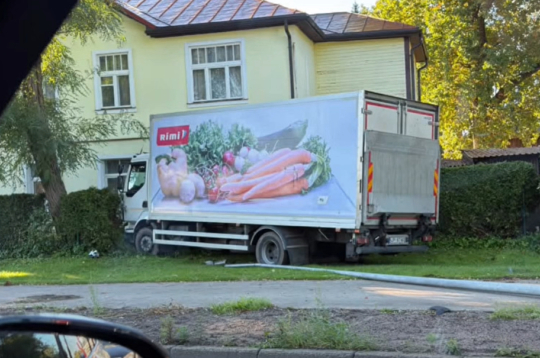 Avārija K. Ulmaņa gatvē.