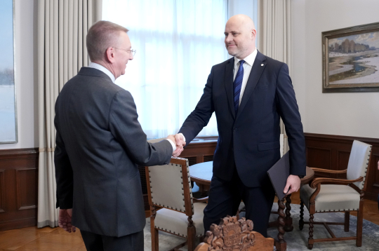 Valsts prezidents tiekas ar Apvienotā Saraksta pārstāvjiem. 