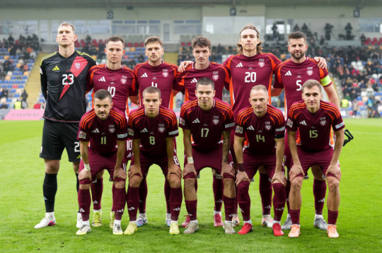 Latvijas futbola izlase.