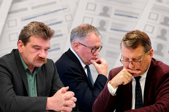 Ingmārs Līdaka, Arvils Ašeradens, Raimonds Vējonis.