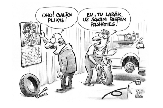 Zīmē Gatis Šļūka. Galīgi plikas!