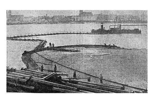 Zaķusalas pagarināšana 1926. gada oktobra vidū.