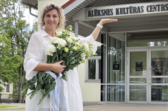 Alūksnes novada Kultūras centra direktore Sanita Bērziņa.