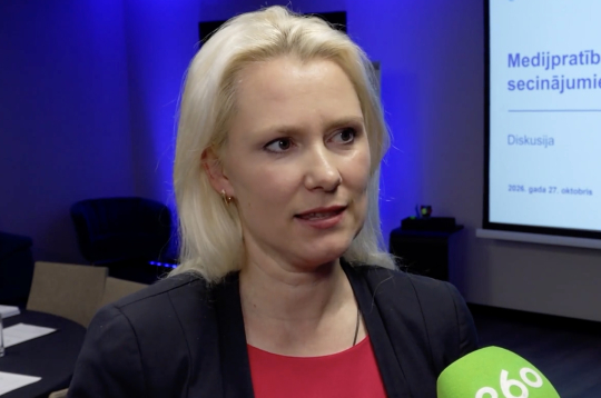 NEPL priekšsēdētāja Aurēlija Ieva Druviete. NEPL priekšsēdētāja Aurēlija Ieva Druviete.