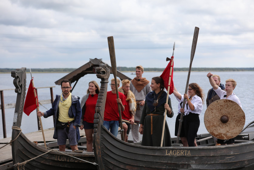 Kadrs no raidījuma “Vēstures skolotājs” filmēšanas Kadrs no raidījuma “Vēstures skolotājs” filmēšanas