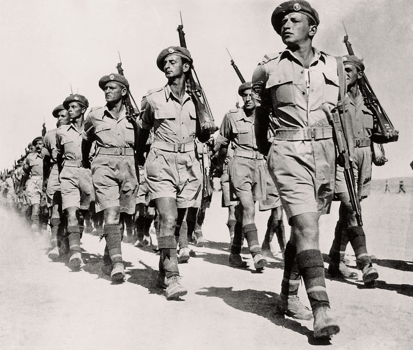 Pirmā ebreju brigāde britu armijas sastāvā 1944. gadā. Pirmā ebreju brigāde britu armijas sastāvā 1944. gadā.