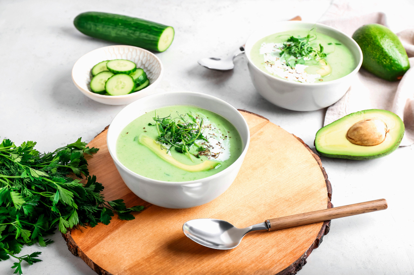 Avokado zupa. Avokado zupa.