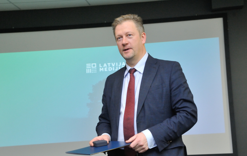 Guntars Kļavinskis, AS "Latvijas Mediji" valdes priekšsēdētājs. Guntars Kļavinskis, AS "Latvijas Mediji" valdes priekšsēdētājs.