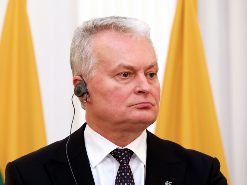 Lietuvas prezidents Gintans Nausēda. Lietuvas prezidents Gintans Nausēda.
