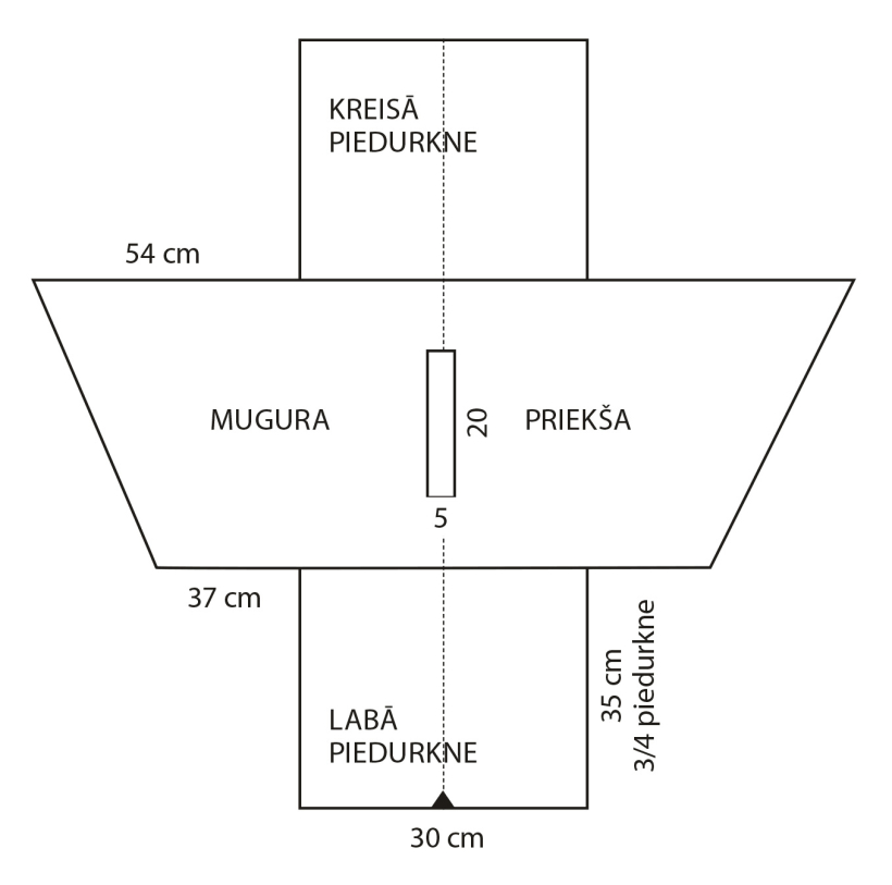 Viengabalains džemperis.