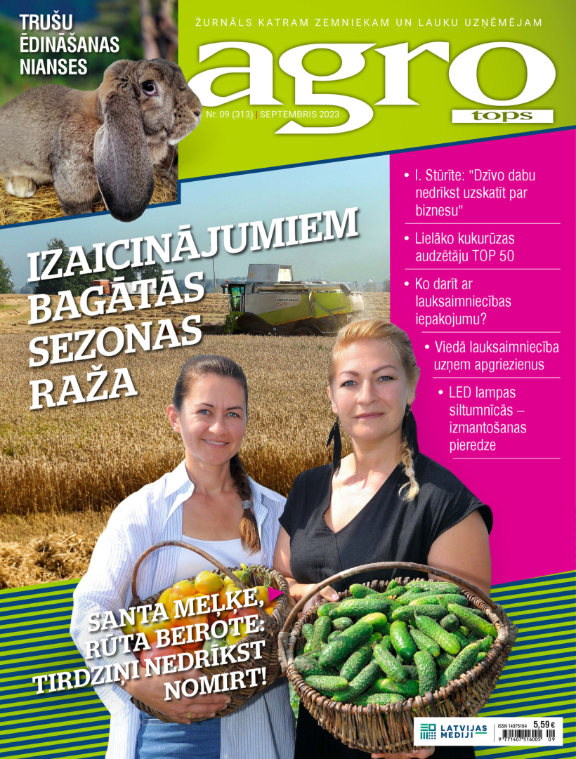 "Agro Tops". 2023. gada septembra numurs. "Agro Tops". 2023. gada septembra numurs.