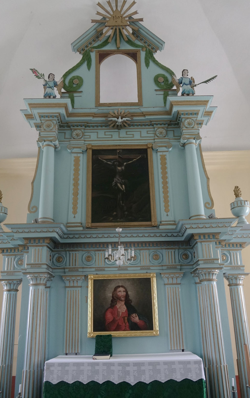 Trīs stāvu altāra atjaunošanu noslēgs vissenākā gleznojuma "Kristus augšāmcelšanās" restaurācija. Trīs stāvu altāra atjaunošanu noslēgs vissenākā gleznojuma "Kristus augšāmcelšanās" restaurācija.