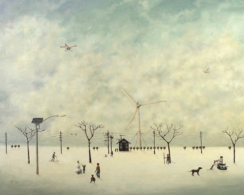 Ilze Smildziņa, "Laikā". 2022, a/e, 100 x 120 cm. Ilze Smildziņa, "Laikā". 2022, a/e, 100 x 120 cm.