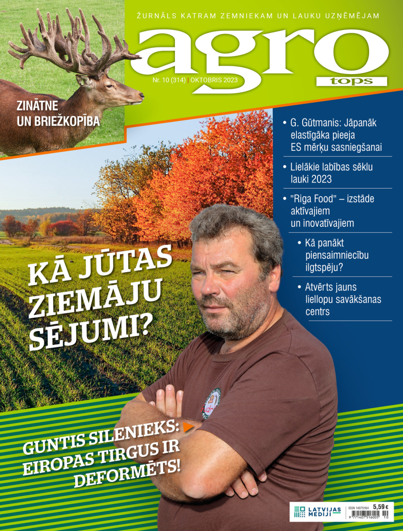 "Agro Tops". 2023. gada oktobra numurs. "Agro Tops". 2023. gada oktobra numurs.