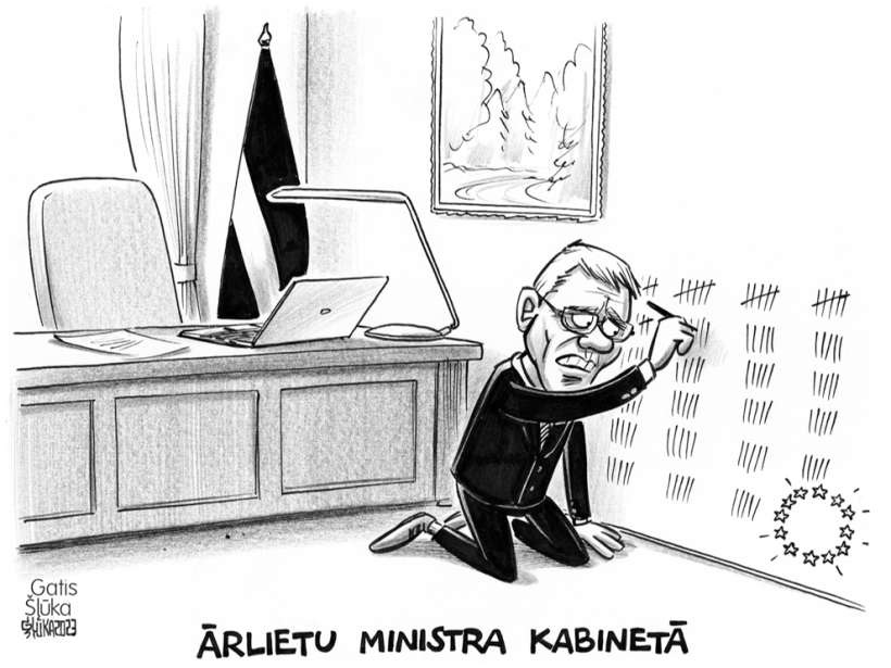 Ministra kabinetā.