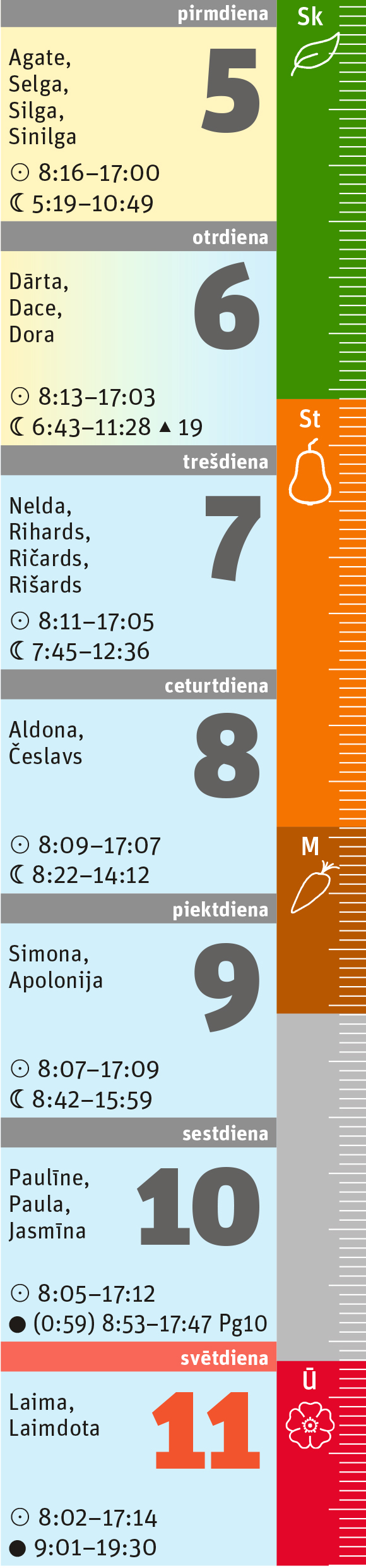 6. nedēļa.