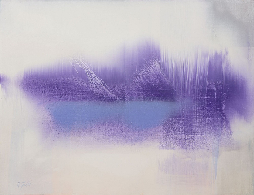 Madara Gulbis. "Padebeši". 2023, a., e., 100 x 120 cm. Madara Gulbis. "Padebeši". 2023, a., e., 100 x 120 cm.