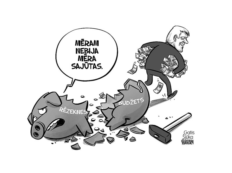 Zīmē Gatis Šļūka. Mēram nebija mēra sajūtas Zīmē Gatis Šļūka. Mēram nebija mēra sajūtas