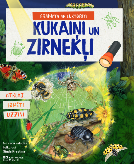 Grāmata bērniem “Grāmata ar lukturīti: Kukaiņi un zirnekļi”. Grāmata bērniem “Grāmata ar lukturīti: Kukaiņi un zirnekļi”.