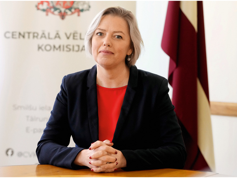 Kristīne Saulīte, Centrālās vēlēšanu komisijas vadītāja
. Kristīne Saulīte, Centrālās vēlēšanu komisijas vadītāja
.