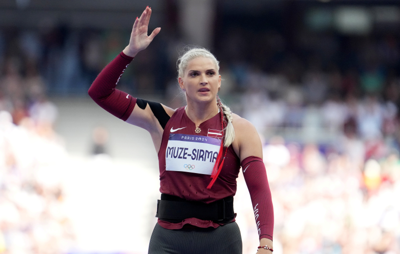 Šķēpmetēja Līna Mūze-Sirmā piedalās šķēpmešanas kvalifikācijas sacensībās sievietēm 2024. gada vasaras olimpiskajās spēlēs Parīzē.