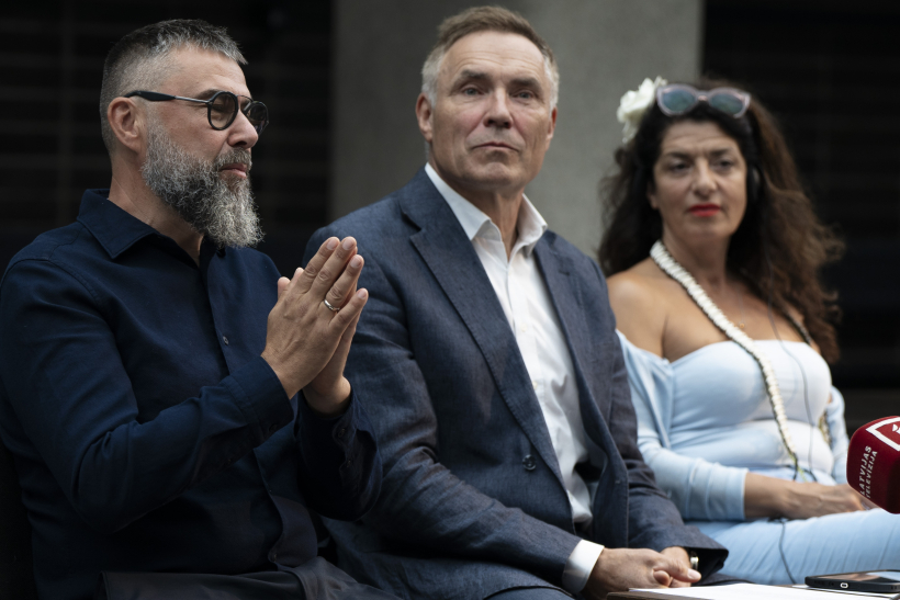Dailes teātra jaunās sezonas preses konference. Dailes teātra jaunās sezonas preses konference.