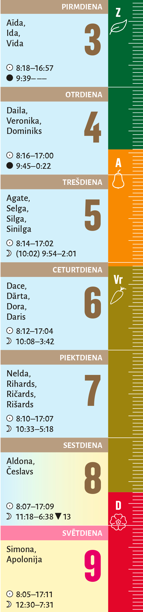 6. nedēļa. 6. nedēļa.