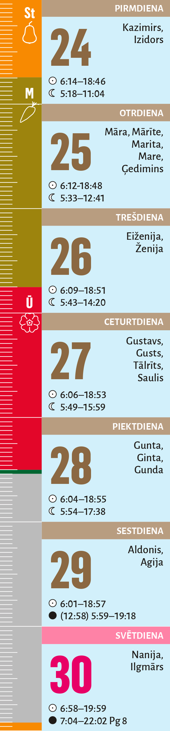13. nedēļa. 13. nedēļa.