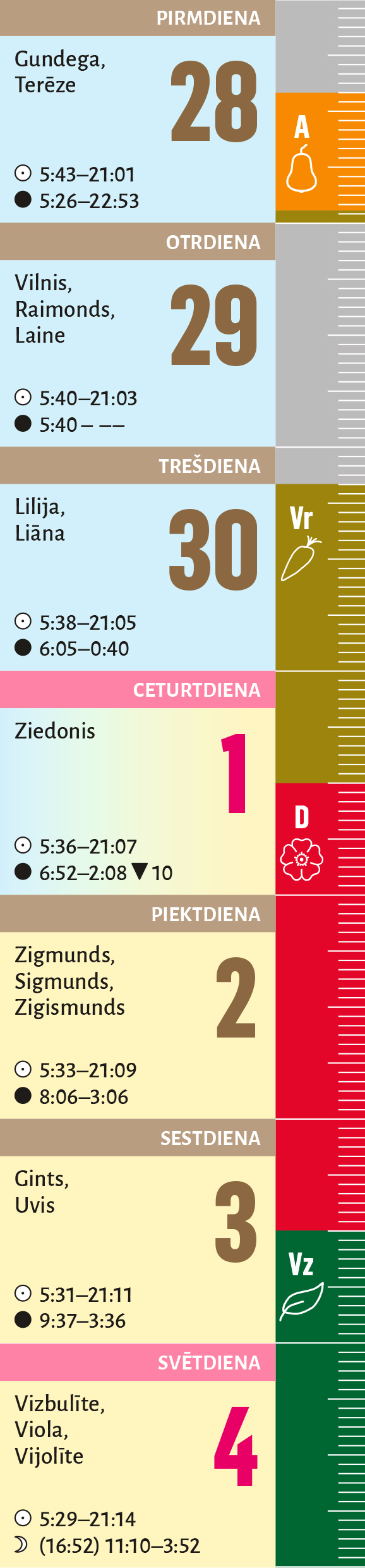 18. nedēļa.