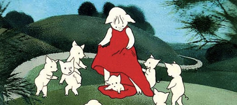 Kadrs no animācijas filmas "Kabata" (1983). Kadrs no animācijas filmas "Kabata" (1983).