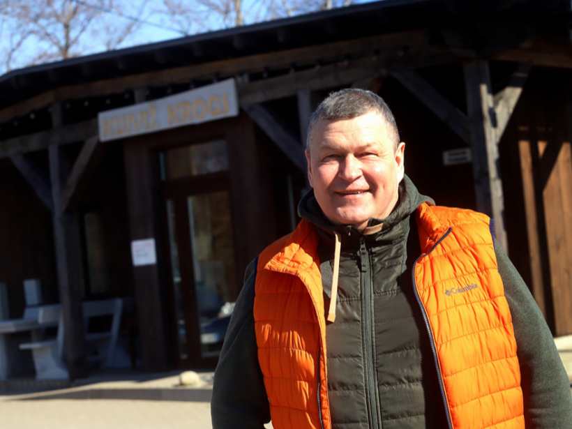 Atis Jirgensons pie sava ″Kuivižkroga″, kur jūs gardi pacienās jau, sākot ar Lieldienām.