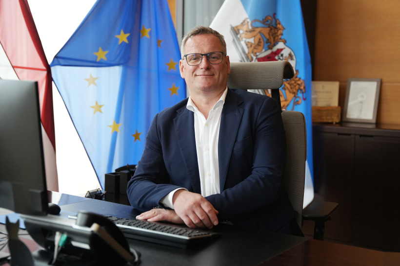 Rīgas mērs Viesturs Kleinbergs. Rīgas mērs Viesturs Kleinbergs.