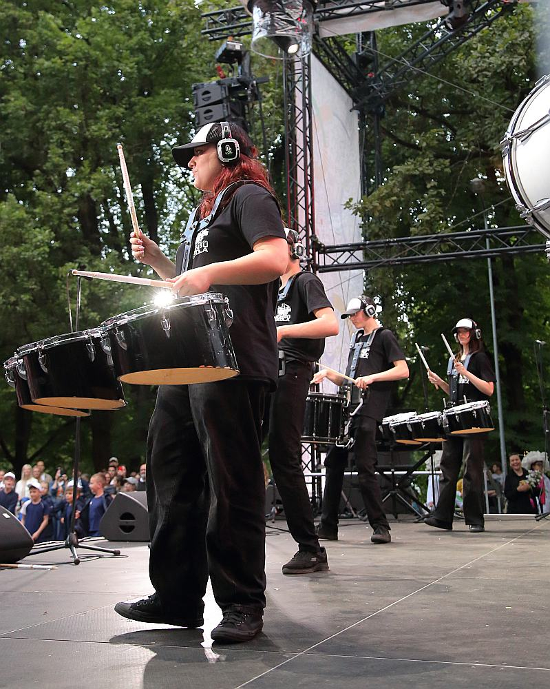 Andžeja Grauda bungu skola "Drumline Latvia", Vērmanes dārzs, Lielā skatuve, 08/07/2025. 
