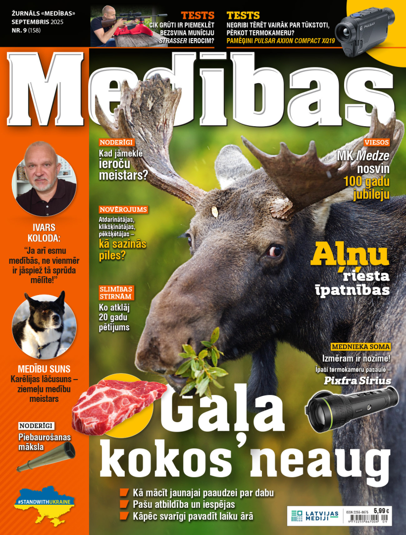 Žurnāls "Medības", septembris 2025. Žurnāls "Medības", septembris 2025.