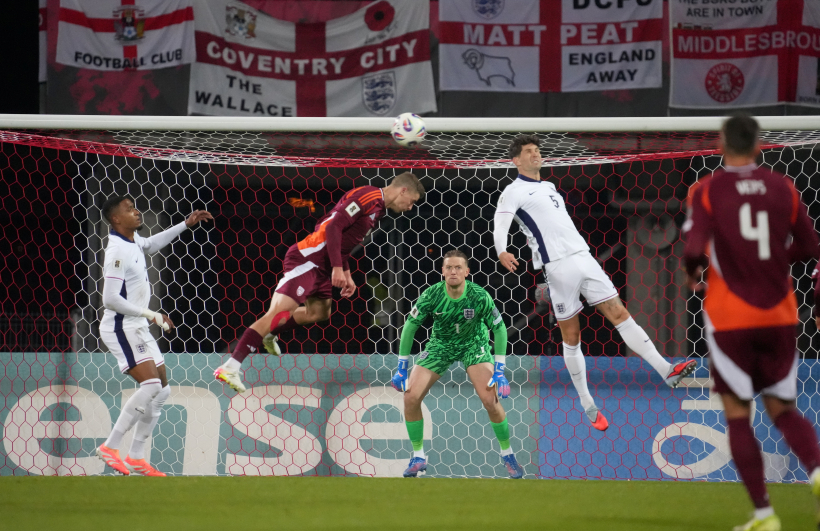 2026.gada Pasaules kausa kvalifikācijas spēle futbolā starp Latvijas un Anglijas valstsvienībām Daugavas stadionā. 2026.gada Pasaules kausa kvalifikācijas spēle futbolā starp Latvijas un Anglijas valstsvienībām Daugavas stadionā.