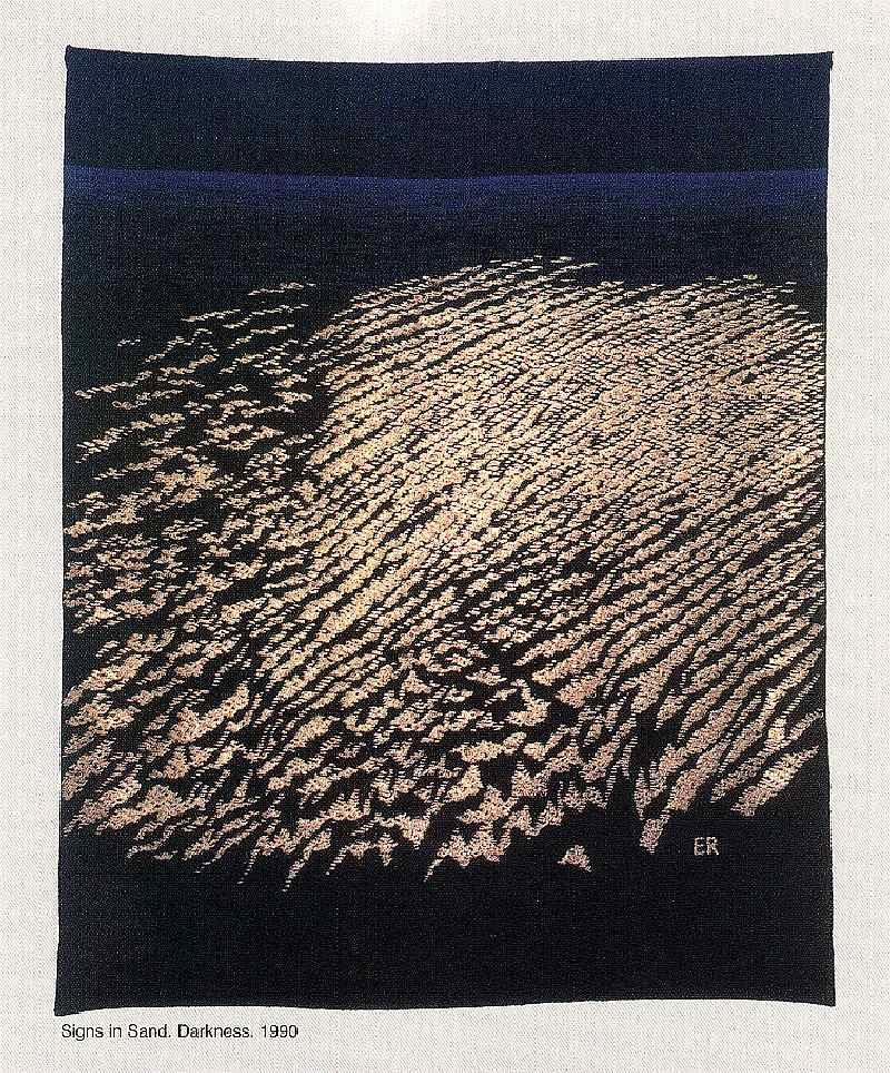 Egils Rozenbergs, "Signs in Sand. Darkness", 1990. Egils Rozenbergs, "Signs in Sand. Darkness", 1990.