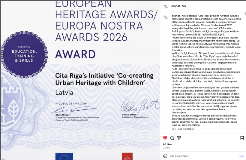 "Cita Rīga" Nikozijā. "Cita Rīga" Nikozijā.