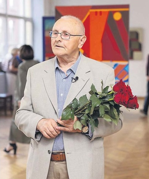 Mākslinieks Leo Preiss savas 80. jubilejas gadā.