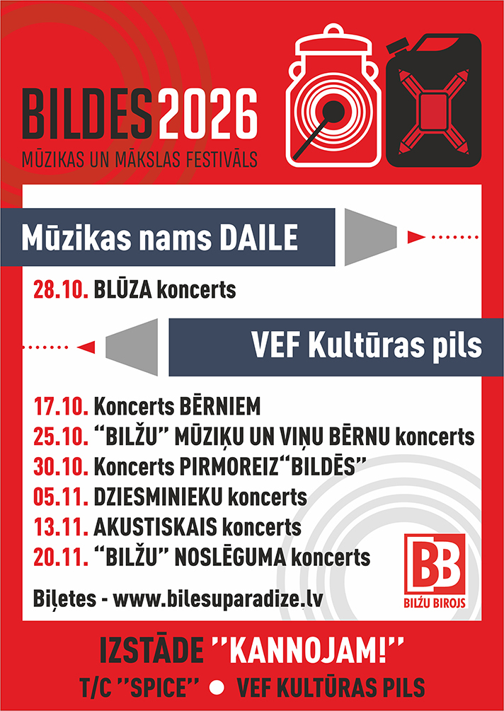Festivāla "BILDES 2026" programma.