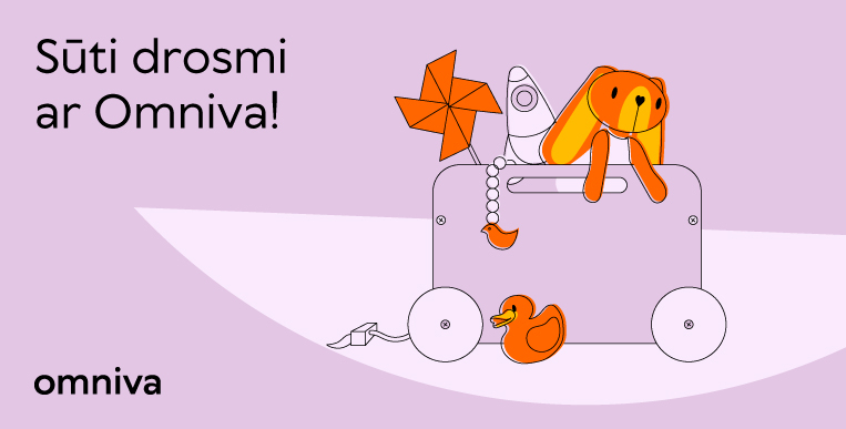 Akcijas "Sūti drosmi ar Omniva" vizuālais materiāls. Akcijas "Sūti drosmi ar Omniva" vizuālais materiāls.