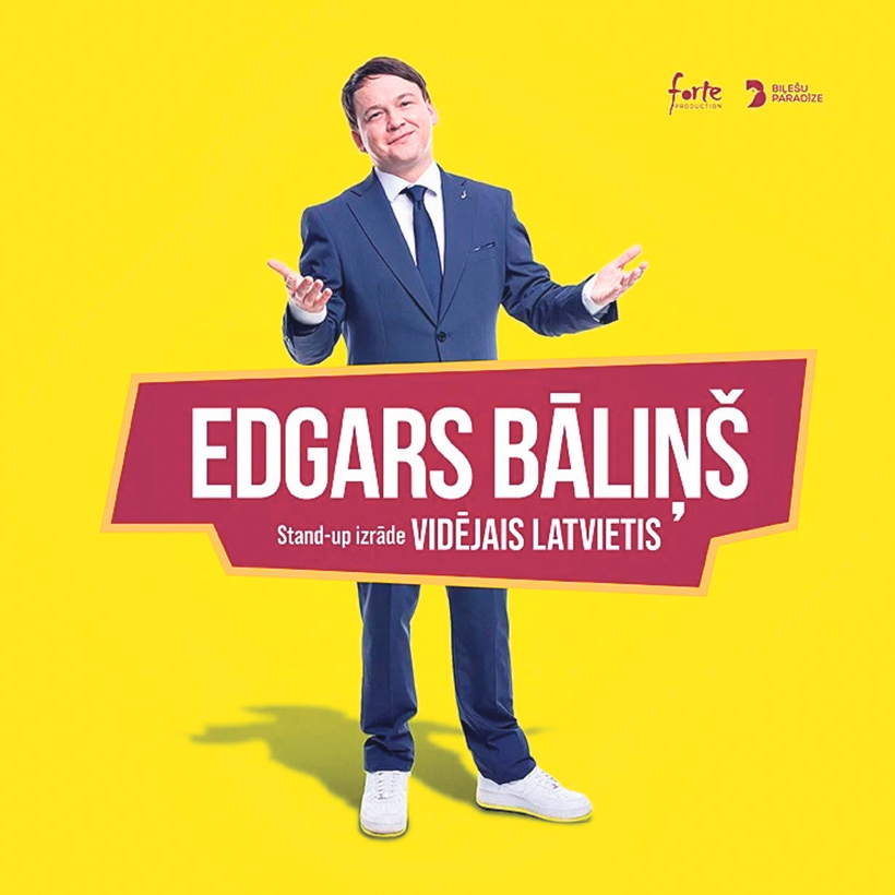Komiķis Edgars Bāliņš stāvizrādē "Vidējais latvietis".