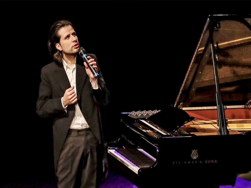 Pianists Andrejs Osokins koncertā Madonā. Pianists Andrejs Osokins koncertā Madonā.