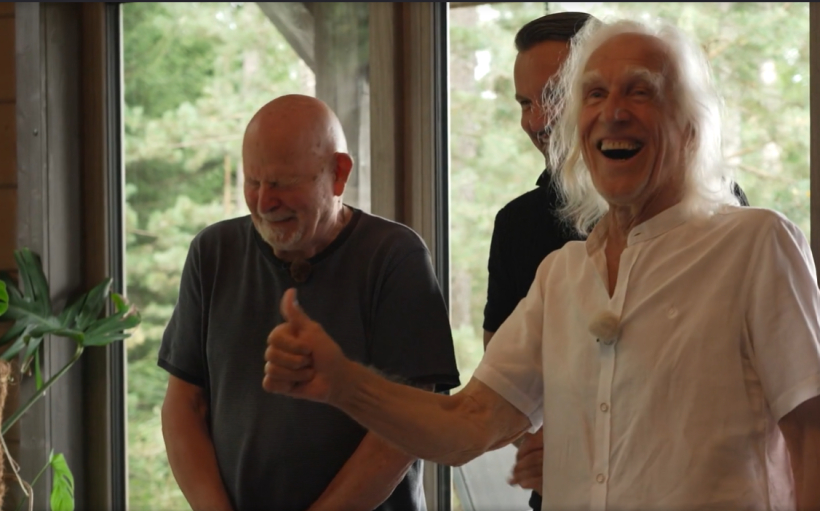 Composer Pēteris Vasks Hosts Bulis and Čiris in TV Show Surprise