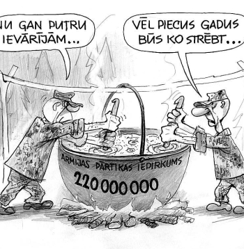 Zīmē Ēriks Ošs. Nu gan putru ievārījām