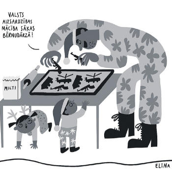Elīnas Brasliņas karikatūra