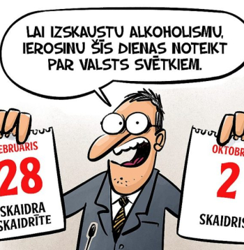 Zīmē Gatis Šļūka. Šīs dienas jānosaka par valsts svētkiem