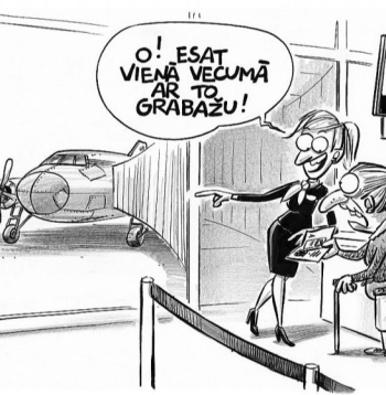 Zīmē Gatis Šļūka. O! Esat vienā vecumāar to grabažu! 