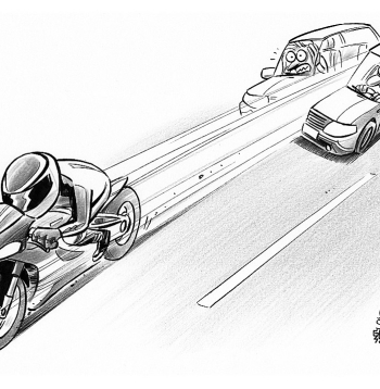 Zīmē Gatis Šļūka. Motosezona ir sākusies!